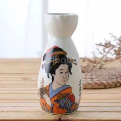 Restaurant decoration Decorative sashimi Salmon garnish bottle Dry ice small pot ice cup Wine bottle Japanese creative ceramics
