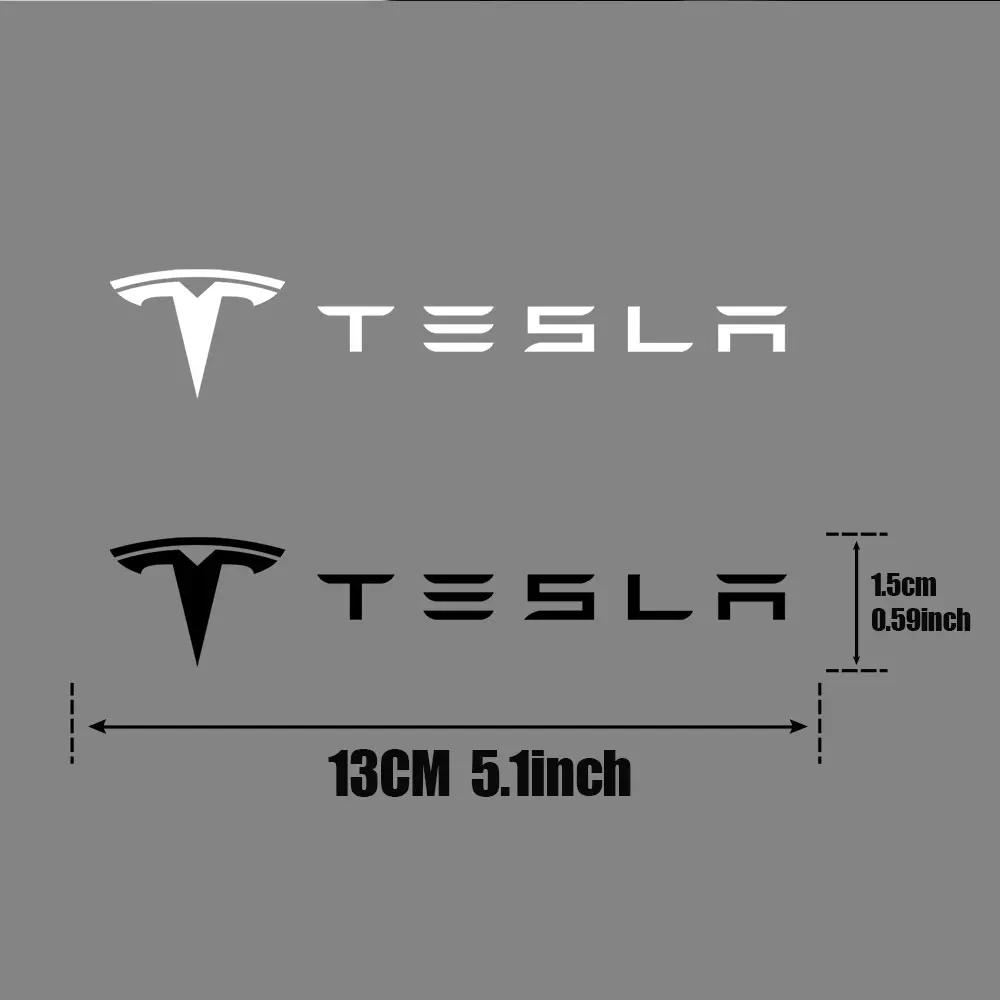 Autoaufkleber 2025 Neu Tesla 4 Stück PVC Auto Frontscheibenaufkleber Karosserie Dekorative Aufkleber Für Tesla Roadster Cybertruck Model 3 Mod