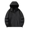 2026 Mens Hooded Lightweight Outdoor Jacket Casual Streetwear Loose Fit Workwear Style