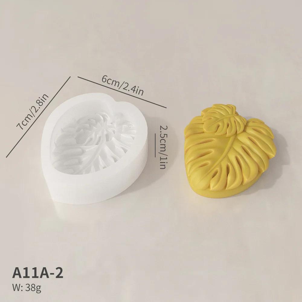 

Turtle Backed Bamboo Leaves Silicone Mold for Handmade Secure Soap Resin Crafts DIY Botanical Artisan Creative Design Clay Mold