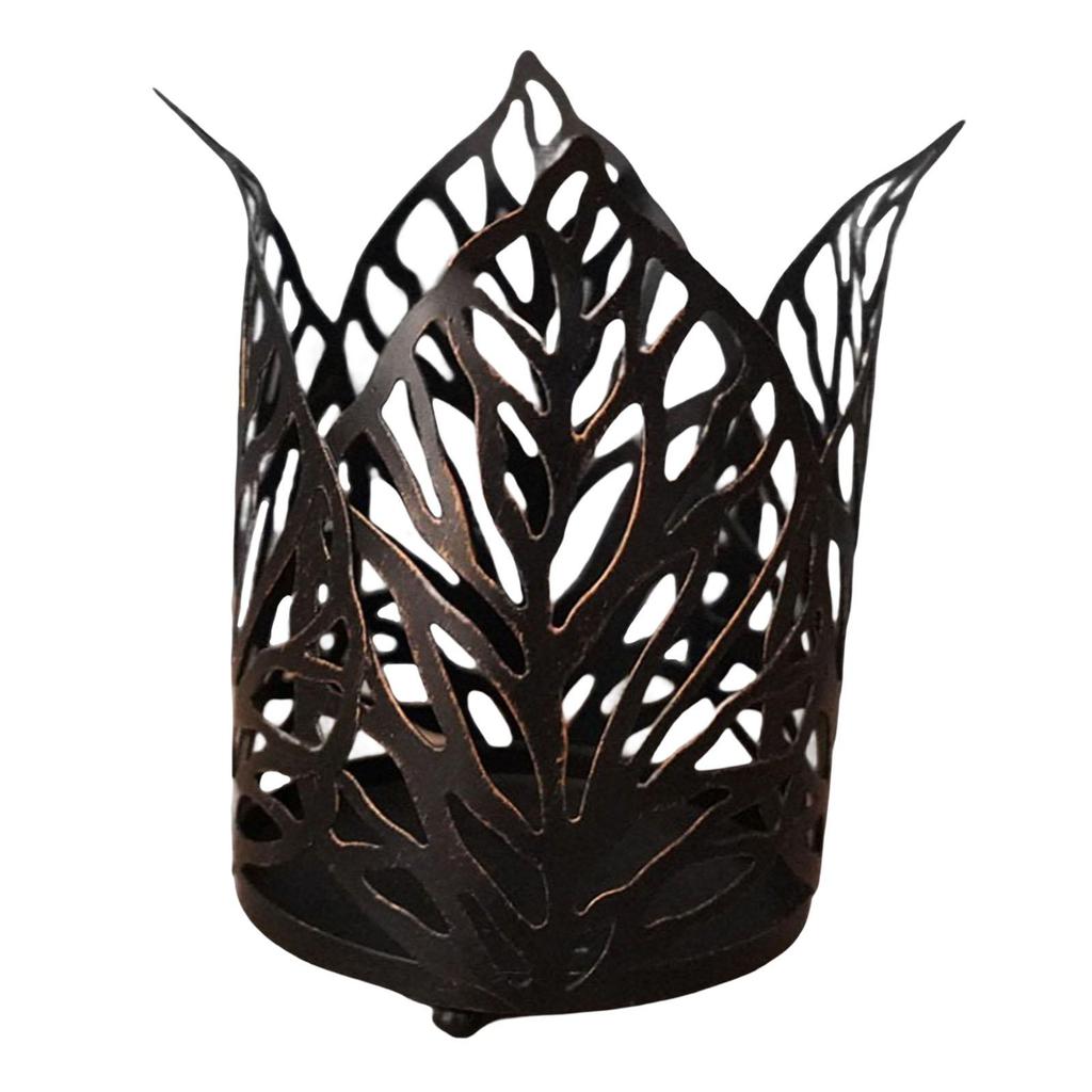 Candle Holder Shaped Geometric Candles Stand for Wedding Bedroom Parties Study , Black