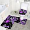 3Pcs Flannel Toilet Mat Set Raven Teen Titans Bathroom Rug Bath Carpet Non Slip Home Decor