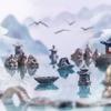 Mini simulato Rockery Micro Landscape Ornamenti Figurine Artigianato Miniature Figurine Tavolo di sabbia Architettura Decorazione della casa