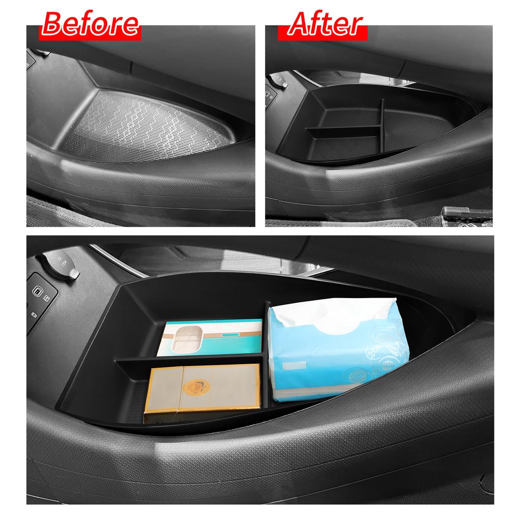 SMABEE for BYD ATTO 3 EVO 2025 2026 Center Control Lower Storage Box Interior Accessories Organizer Car Tidying TPE
