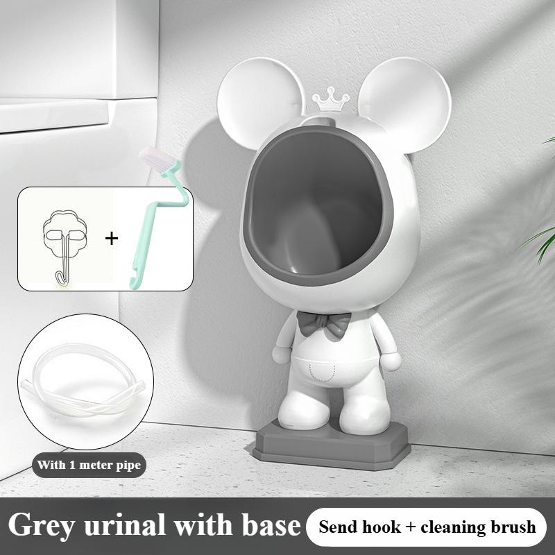 Training Potty Urinal For Toddler Pee Standing Urinals For Boys Funny Animal Wall-Mounted Toddler Toilet Removable Easy To Clean