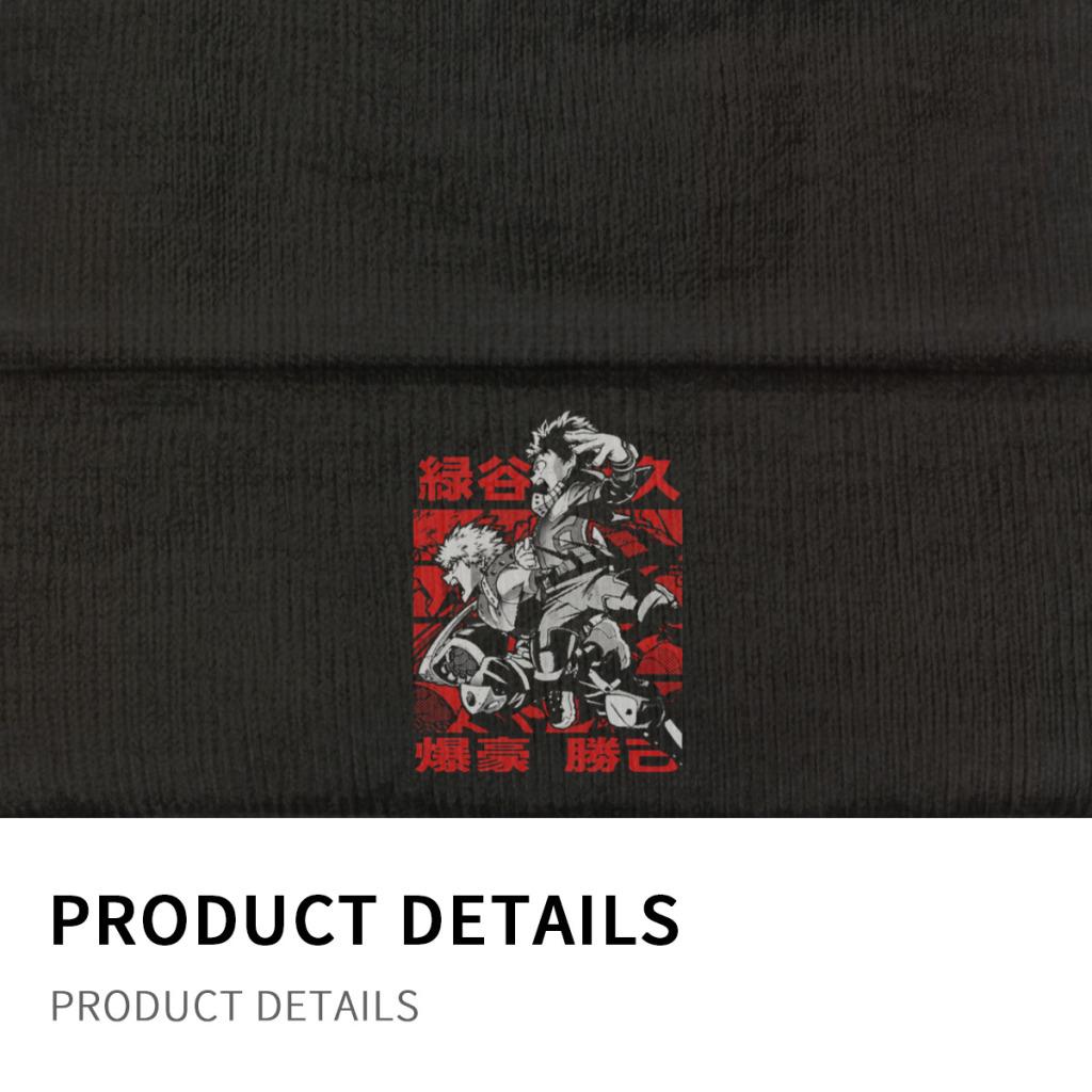 My Hero Academia Midoriya Izuku Knitted Caps for Women Unisex Skullies Beanies Winter Hat Polyester Boku No Hero Casual Melon Cap