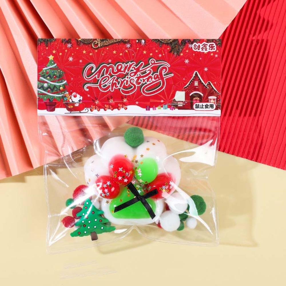 Waffle Christmas Fidget Doll Soft Pinch Food Series Toy Novelty Cat Paw Squeeze Toy  Festival