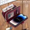 Wallet Flip Zipper Leather Case For Iphone 14 Pro Max 13 Pro Max 12 Pro Max 11 Pro Max Se 2022 2020 X Xr Xs Max 8 7 6 6s Plus