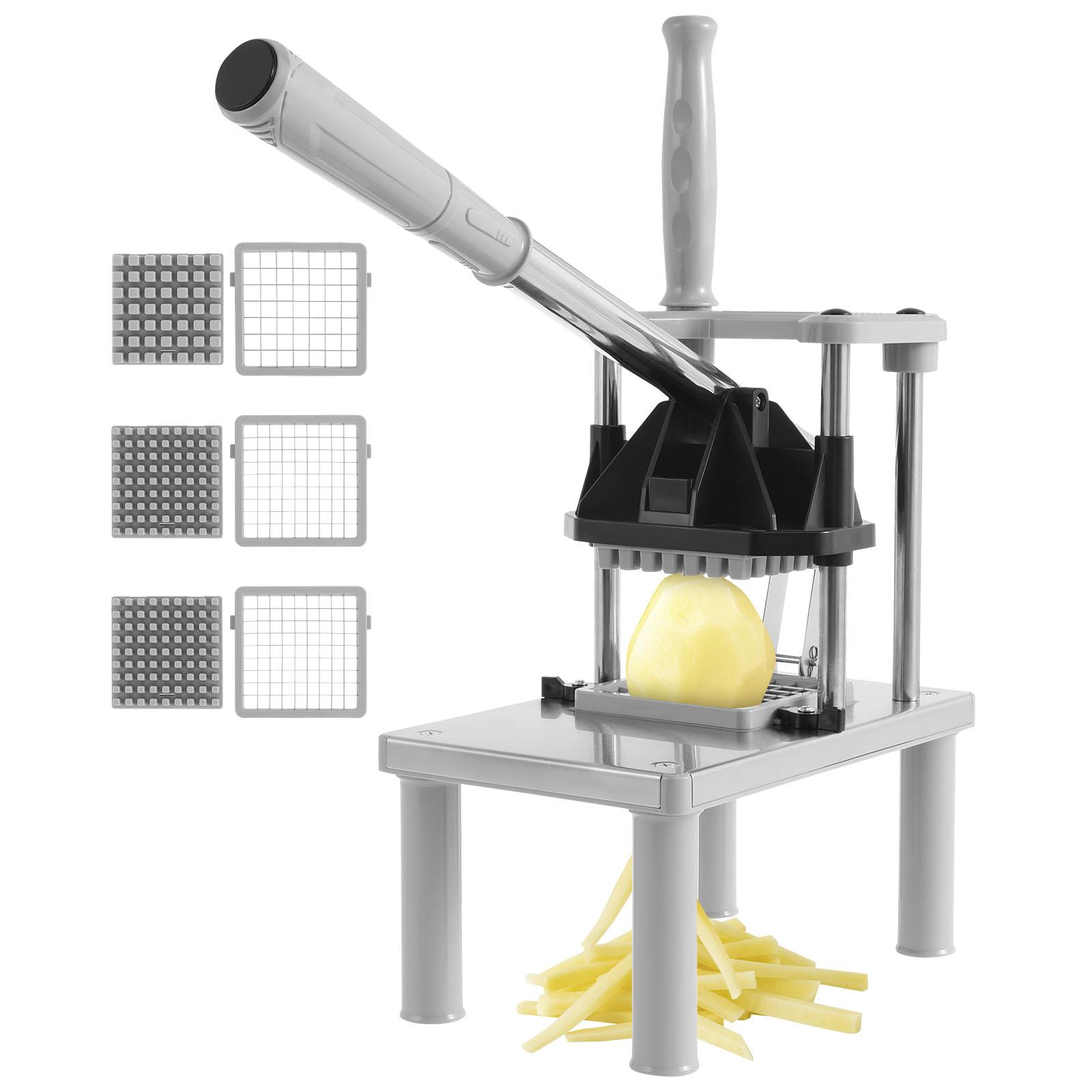 

Manual vegetable chopper with stainless steel anti slip leg frame and 2 replacement blades multifunctional vegetable slicer