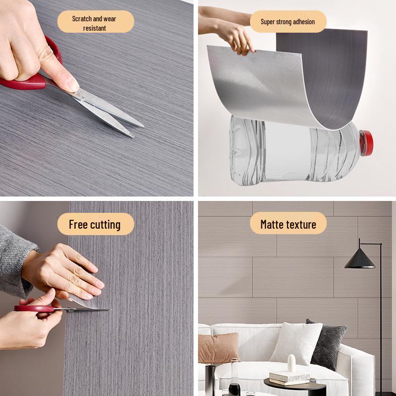 Wasserdichte Badezimmerwandpaneele – Fliesenimitat-Aufkleber & Marmor-Holzmaserungsdekor