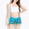 Bellydance Hip Scarf Skirt Belly Dance Waist Chain with Gold Coins