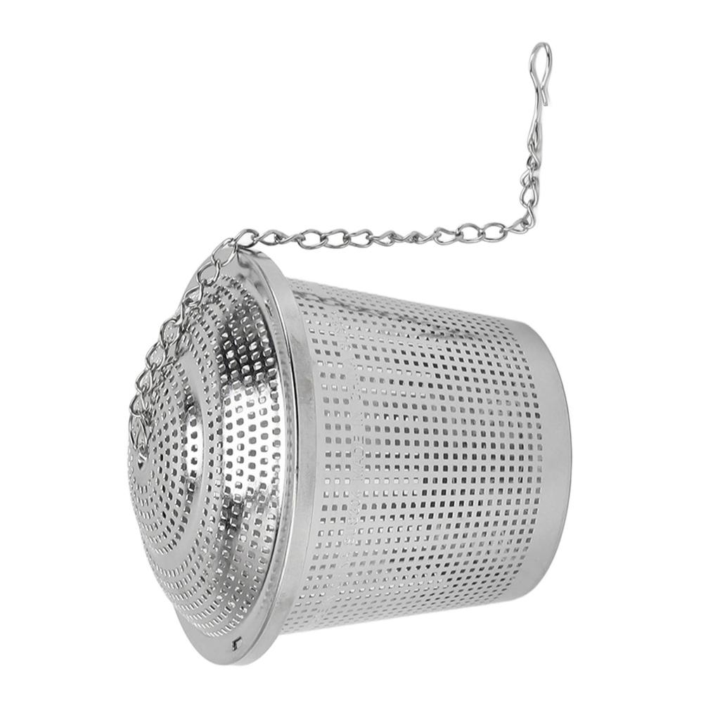 Extra Fine Mesh Tea Infusers Stainless Steel Tea Strainer with Extended Chain Hook Tea Steeper for Brew Tea Spices Seasonings