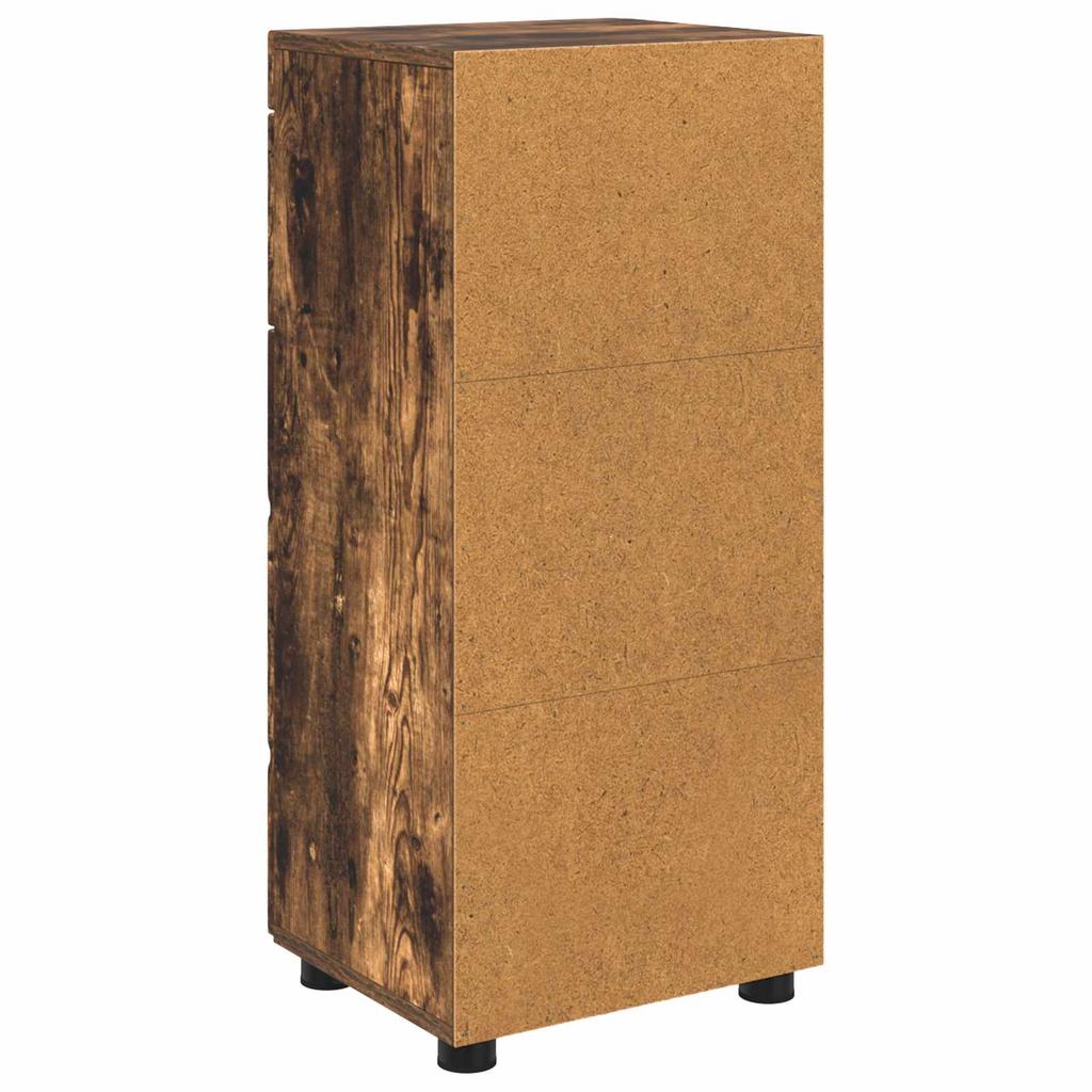 Badezimmerschrank Set TULUM Geräucherte Eiche 37 x 31,5 x 82 cm