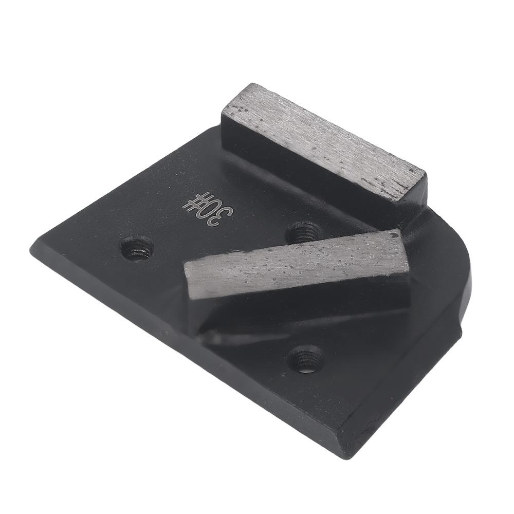 3pcs 6mm Bore Thread Diamond Grinding Shoes 2 Teeth Polishing Shoes Block  Concrete Floor Grinding