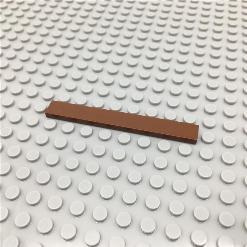 [Funbrick]80 STK Fliesen DIY Bausteine Figursteine Glatt 1x8 Lernspielzeug für Kinder Größe Kompatibel Mit 416