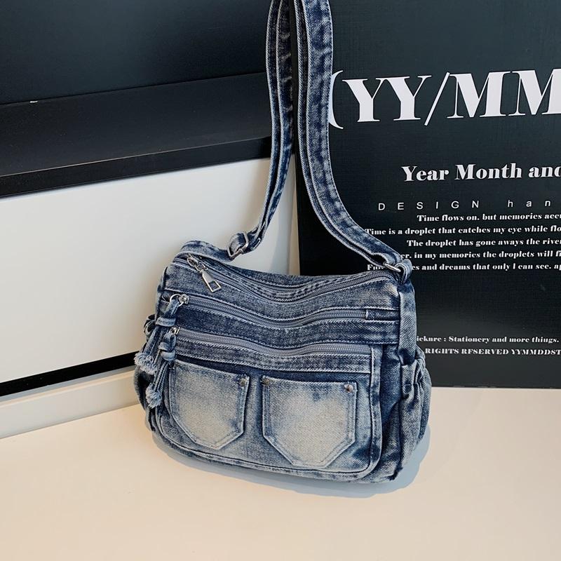 Moda Günlük Kadın Çapraz Çanta Yüksek Kalite Kot Omuz Çantası Geniş Kapasiteli Tote Çanta Çok Fonksiyonlu Kadın El Çantaları