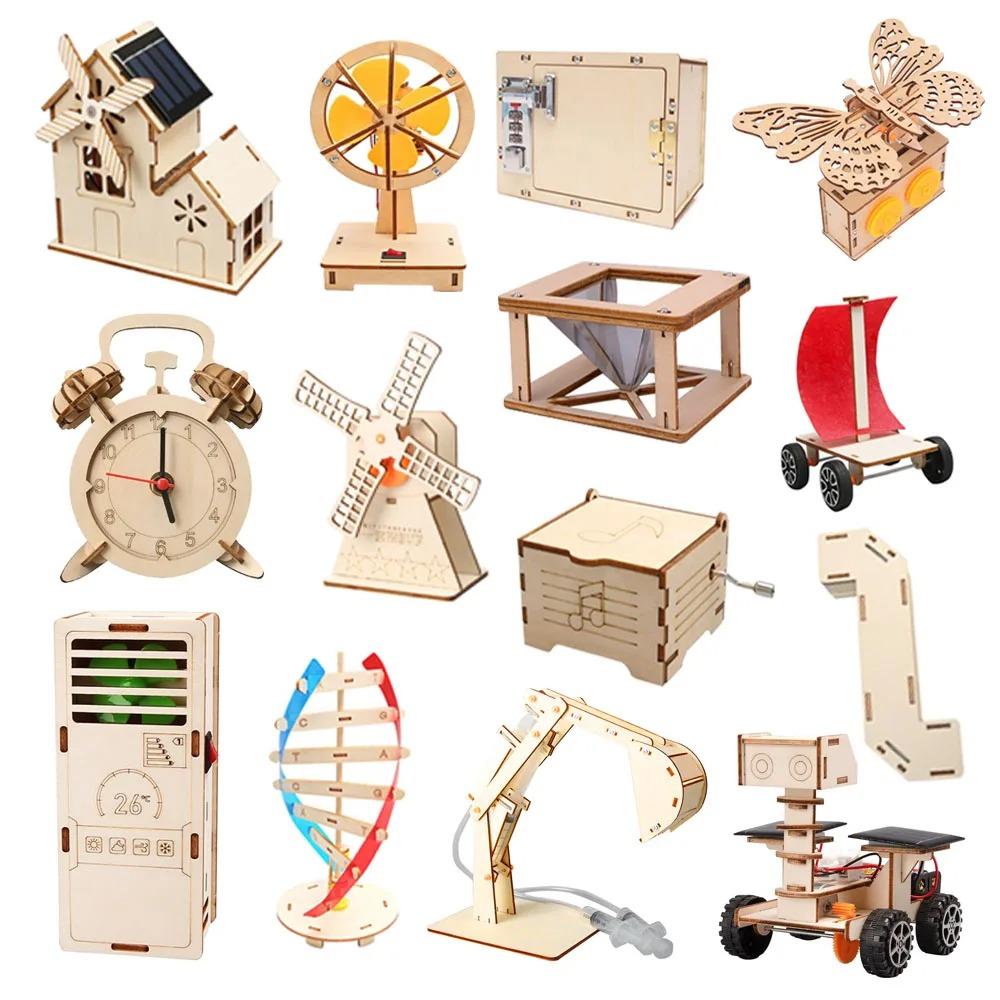 Brinquedos Científicos DIY Kit de Experiência Científica Infantil Brinquedo Educacional STEM Infantil Artesanato de Montagem Manual Projeto de Tecnologia para Aluno