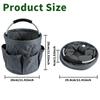 Portable Shower Caddy Dorm with Handle and 6-Pocket Folding Large Capacity Cleaning Organizer 17L Multifunctional Storage Basket
