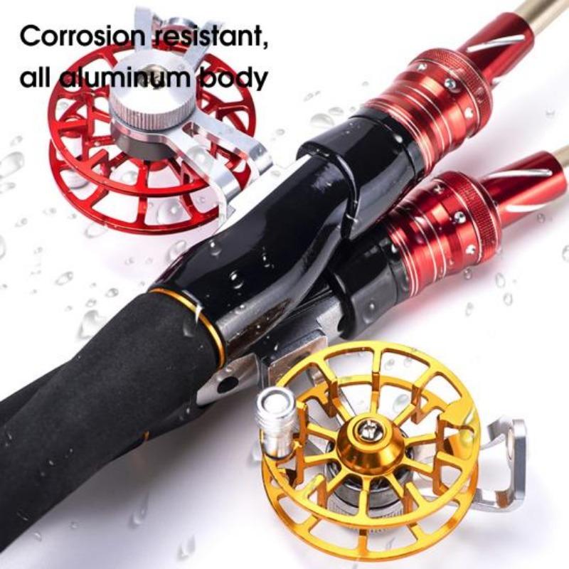 Kolečko pro rybářský vlasec Malé mini kovové duté Lehké rybářské nářadí Přenosné a snadno se instaluje