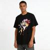Trendy Anime Girl Group Print Top Casual Loose Crewneck T-Shirt For Anime Fans Pure cotton T-shirt