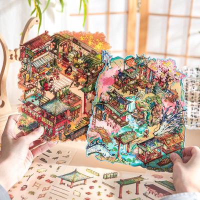 Moyan Kaleidoskop Serie 3D DIY Landschaftsgestaltung Stressabbau Aufkleber