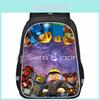 Mochila Escolar Roblox de Grande Capacidade Leve em Tecido Oxford Para Crianças Unissex