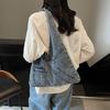 Women's Denim Tote Bag Fashiable Oversized Shoulder Bag Casual Everyday Canvas Style Handbag