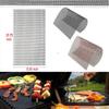 5pcs Bbq Grill Mesh Nonstick Mat Reusable Sheet Heat Resistant Baking Cooking