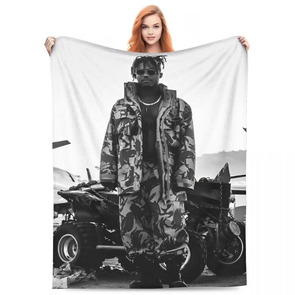 Juice Music Wrld Fuzzy Blankets The Party Never Ends  Funny Throw Blanket for Sofa Bedding Lounge 200x150cm