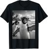 Cool Penguin Selfie At The Beach Cute Penguins T‑Shirt