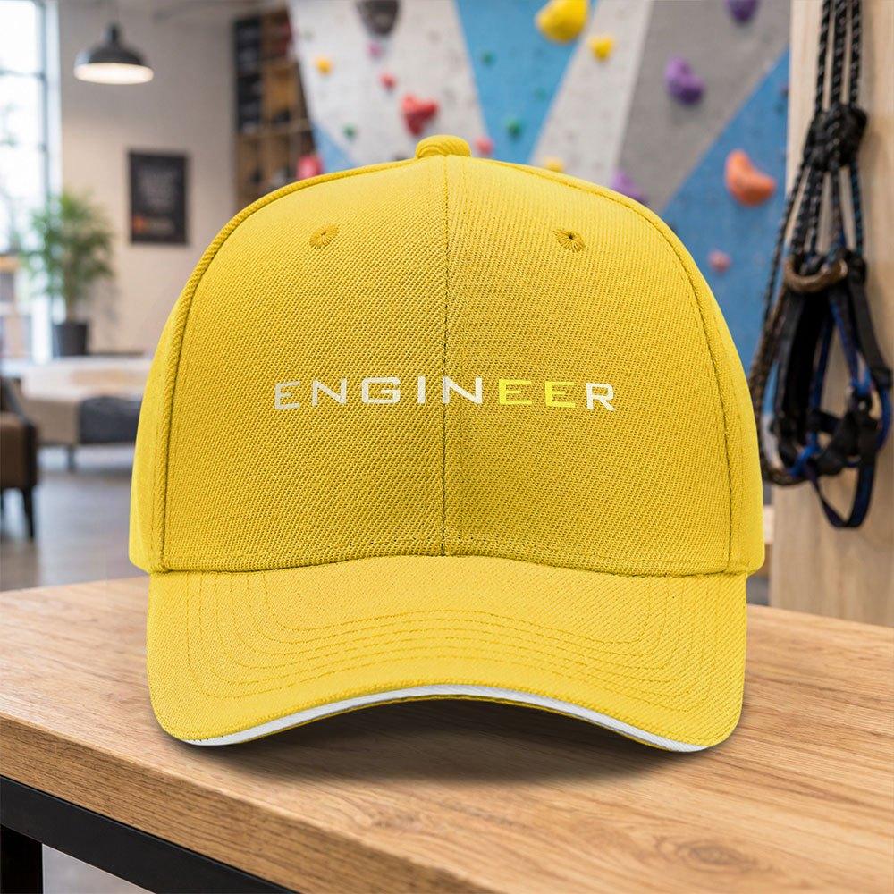 ENGINEER Baseball Cap for Unisex Adjustable Snapback Hat Simple Stylish Design Multiple Colors HipHop Outdoor Wear