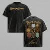 Trendy Anime Black Clover T-shirt For Men's Clothing Washed Oversized T Shirt Summer Casual Short Sleeve 100% Cotton Tees Tops
