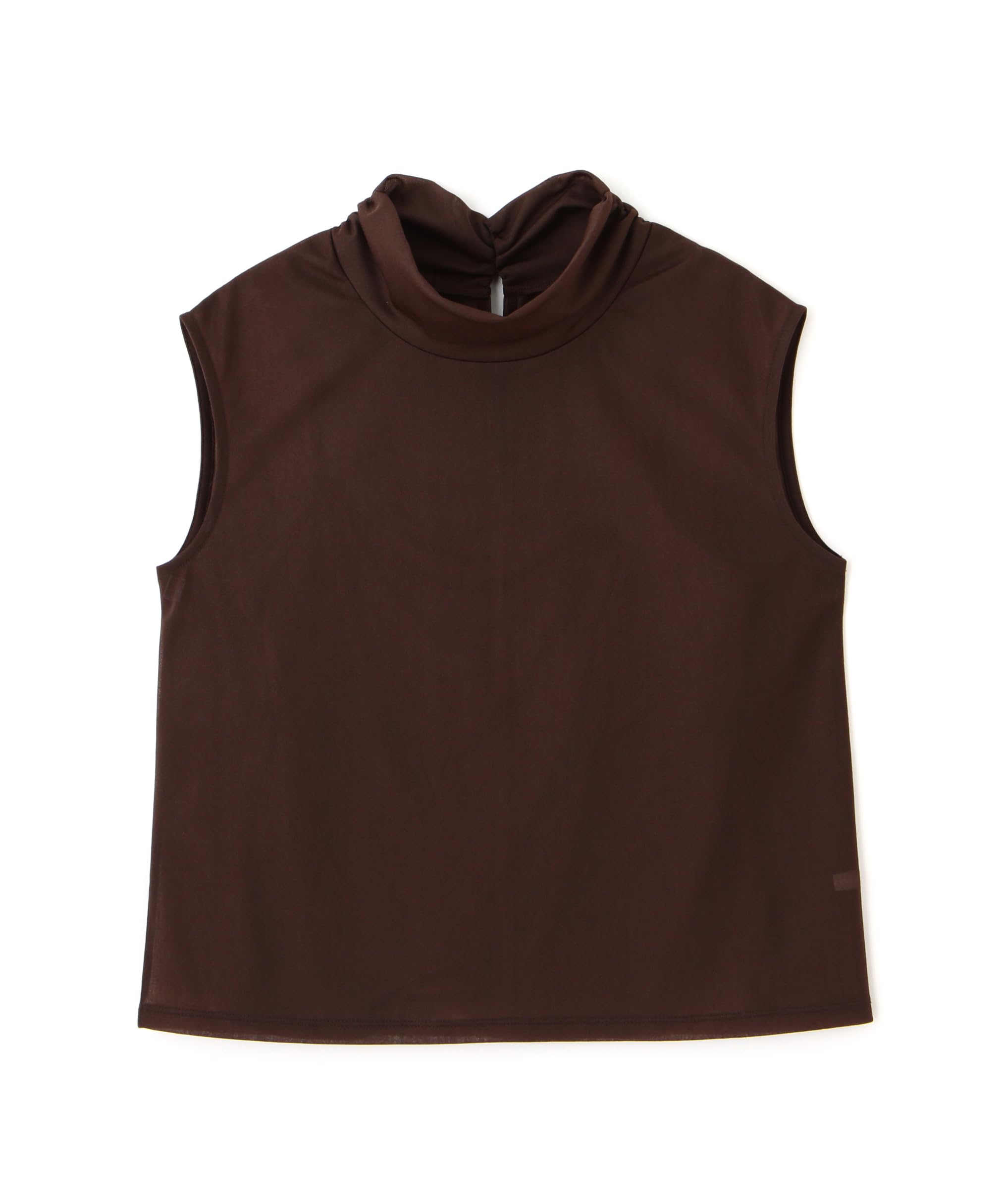 

[Jill by Jill Stuart] Sheer high-neck cut top