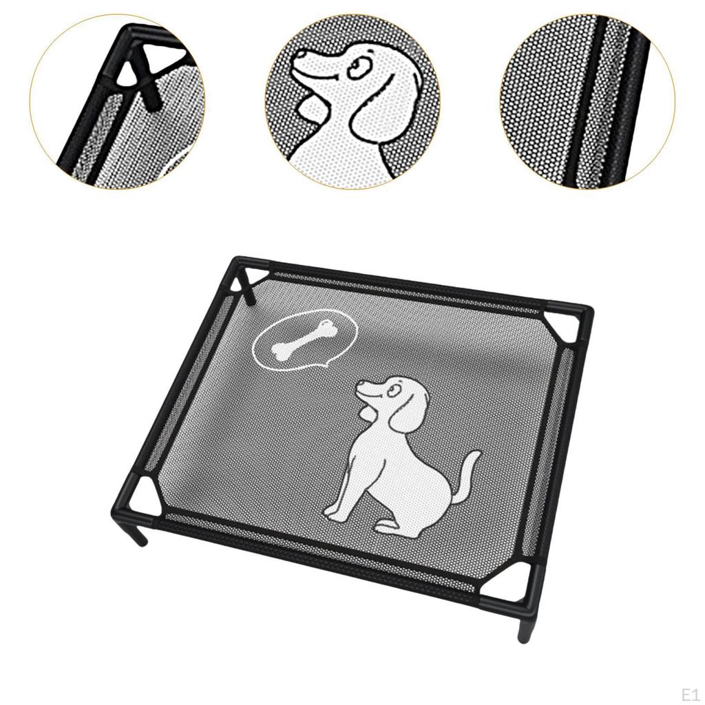 Cooling Elevated Pet Bed Comfortable Breathable Furniture Small Medium Dogs Raised