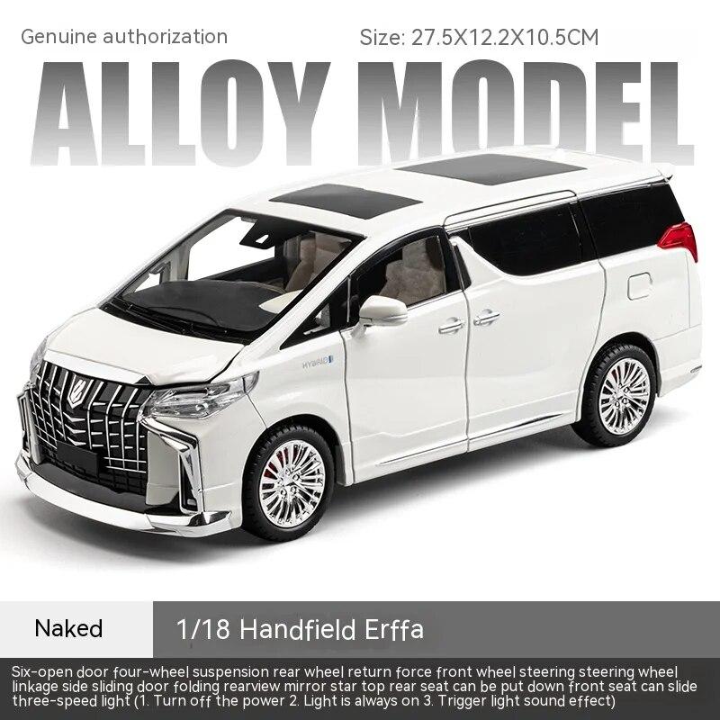 1/18 Scale Toyota Alphard Alloy Model Car - Highly Detailed Collector's Edition - Perfect for Display, Office Decor, Gift
