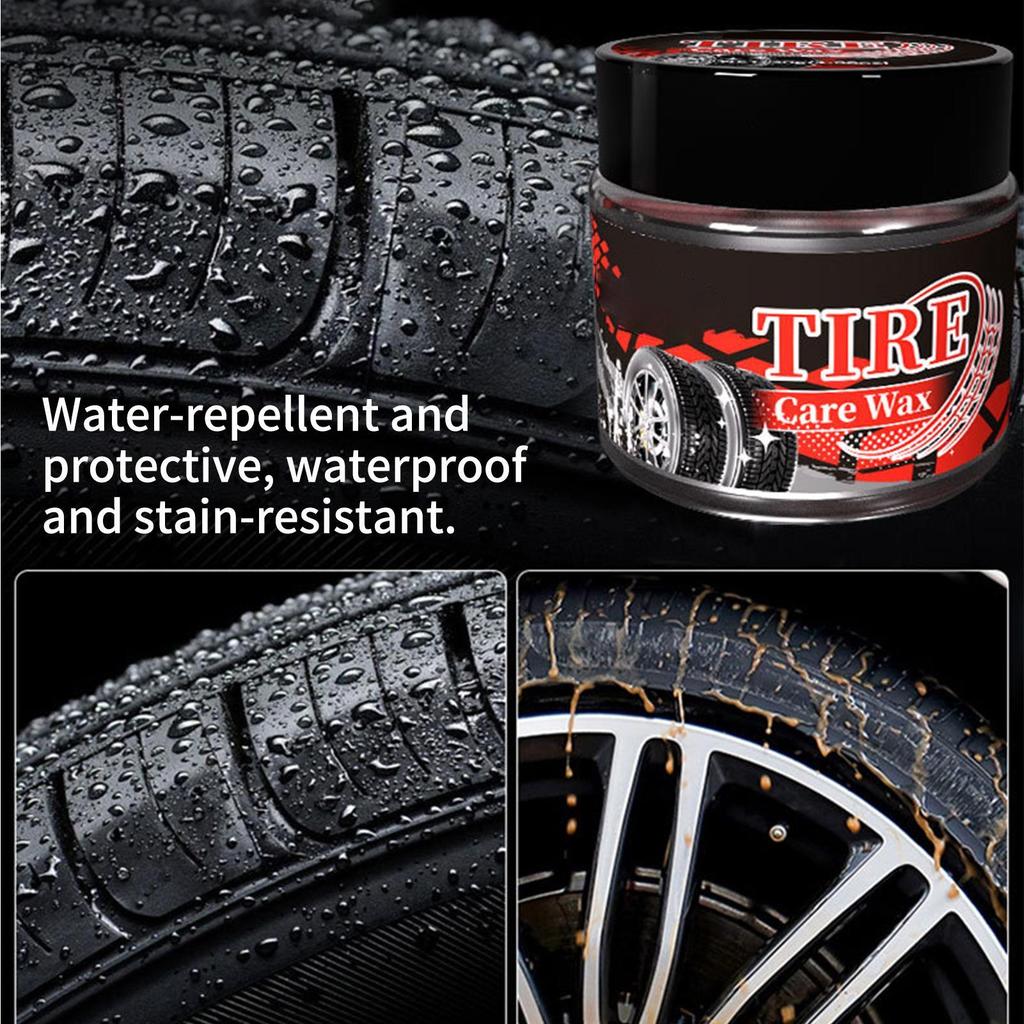 Car Tire Shine Stain Removal Gentle Natural Wax Automotive Tire Care For Rubber Beginner Enthusiast Motorcycle Vehicle Indoor
