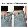 Waist Tightening Tool No Drill Adjustable Buckle for Pants Hidden Button Size Reducer Invisible Fastener Clothing Clip Easy Use Beltless Adjuster