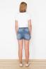 Women's Style Shorts Bermudas High Waist Denim Shorts & Bermudas with Blue Waist Detail