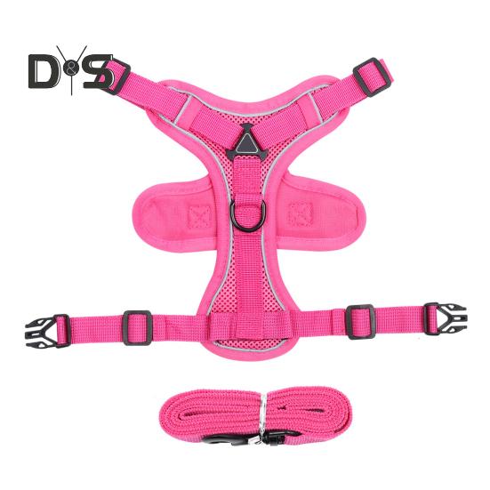 Cat Harness And Leash Reflective Strips Jacket Breathable Adjustable Vest Harness Escape Proof Easy Control Leash for Cats