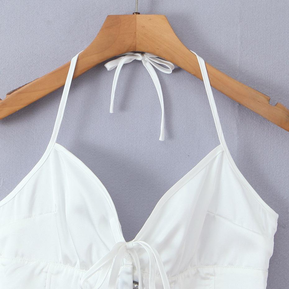2026 Chic Sweetheart Retro Slim V-neck Sexy Halter Camisole