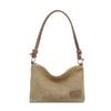 Hand Carry Casual Versatile Woven Bag Women, Summer New Fashionable Simple Straw Bag Trendy Shoulder Bag