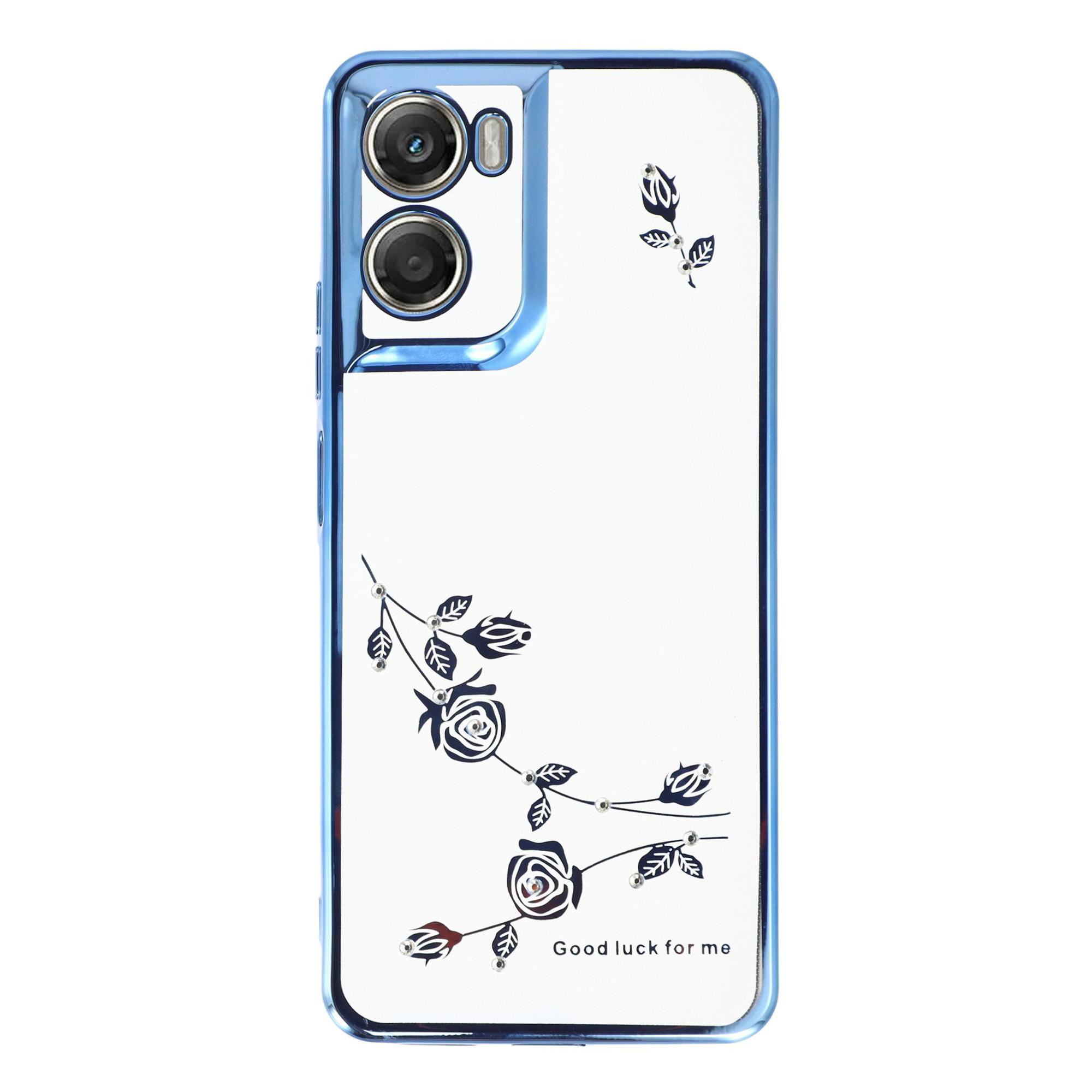 

KADEM For Motorola Moto G06 4G Case Flower Rhinestone Decor TPU Phone Cover