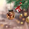 8CM Acrylic Wishing Bottle 2D Flat Pendant Car Pendant Ornament Christmas Ornament Christmas Tree Pendant