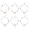 A-Z Chain Alphabet Wristband Bracelet Round Letters Pendant Lady Retro Bangles Girl Women Jewelry