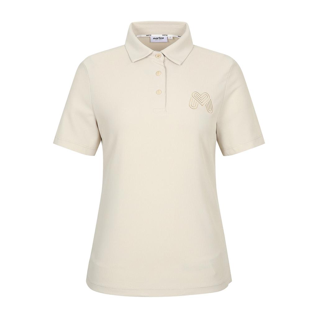 Martin Golf Big M Basic Fit Half Sleeve T-Shirts_L/Beige