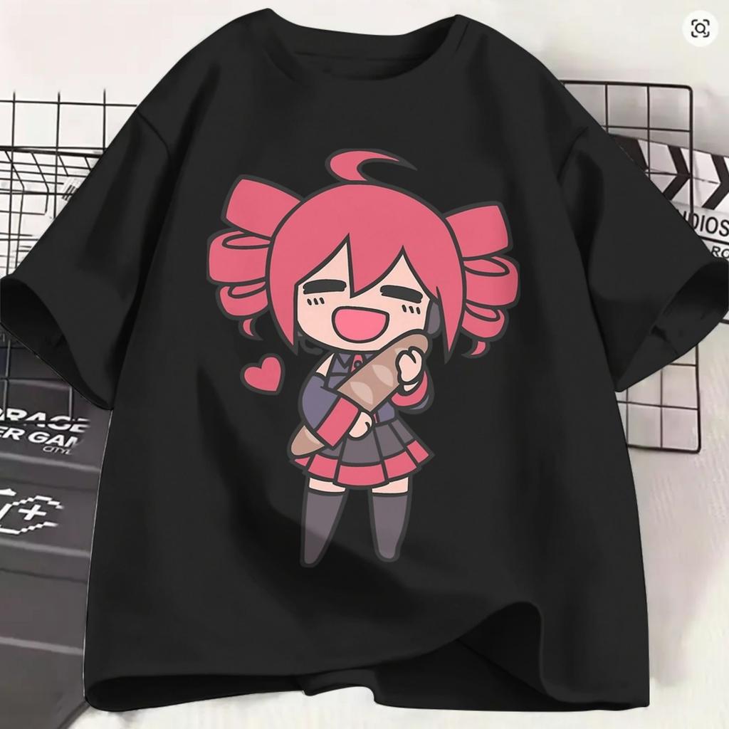 Kasane Teto Tshirt For Unisex Vintage 100 Cotton Tees Crewneck Short Sleeve T Shirts Birthday Present Tops