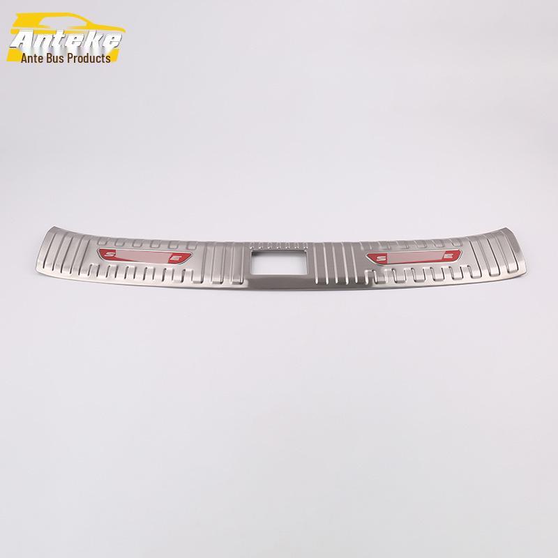 2019 Santa Fe Tailgate Bumper Protector Stainless Steel Trunk Guard