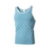 Summer Men Sport Vest Sleeveless O Neck Single Color Striped Texture Quick Dry Elastic Good Breathability Pullover Basketball Gym