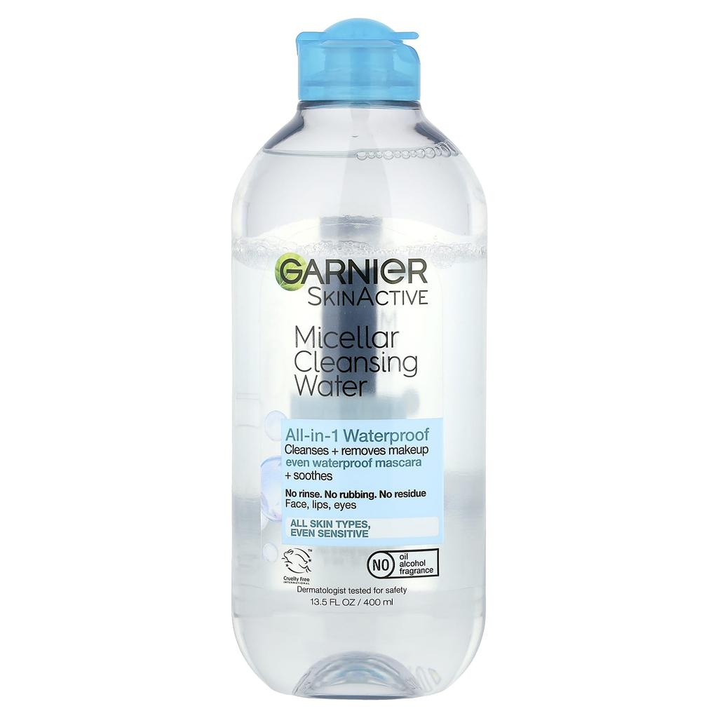 SkinActive, Micellar Cleansing Water, All Skin Types, Sensitive Skin, 400Ml(13.5Fl Oz)