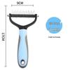 Stainless Steel Dual-Sided Pet Grooming Comb for Cats and Dogs - Tangle & Shedding Remover